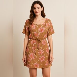 ROXY Lightweight Floral Beach Dress XS